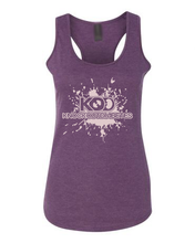 Load image into Gallery viewer, KOD Women's Racerback Tank - Heather Aubergine/Rose Gold