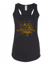 Load image into Gallery viewer, KOD Women's Racerback Tank - Black/Gold