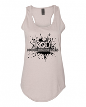 Load image into Gallery viewer, KOD Women's Racerback Tank - Heather Slate/Black