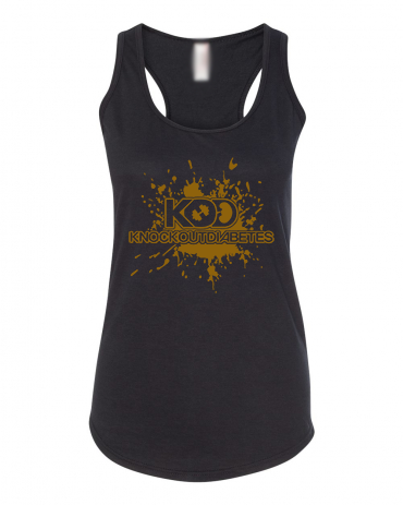 KOD Women's Racerback Tank - Black/Gold