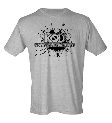 KOD Workout Flo' Tee - Heather Grey/Black