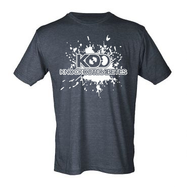 KOD Workout Flo' Tee - Heather Navy/White