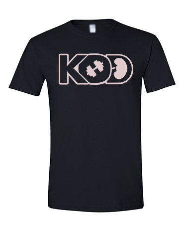 KOD Classic Tee - Black/Rose Gold